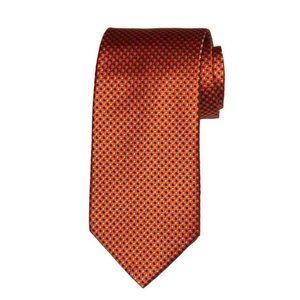 Tommy Hilfiger Silk Tie Orange Gray White Blue Geometric Men's